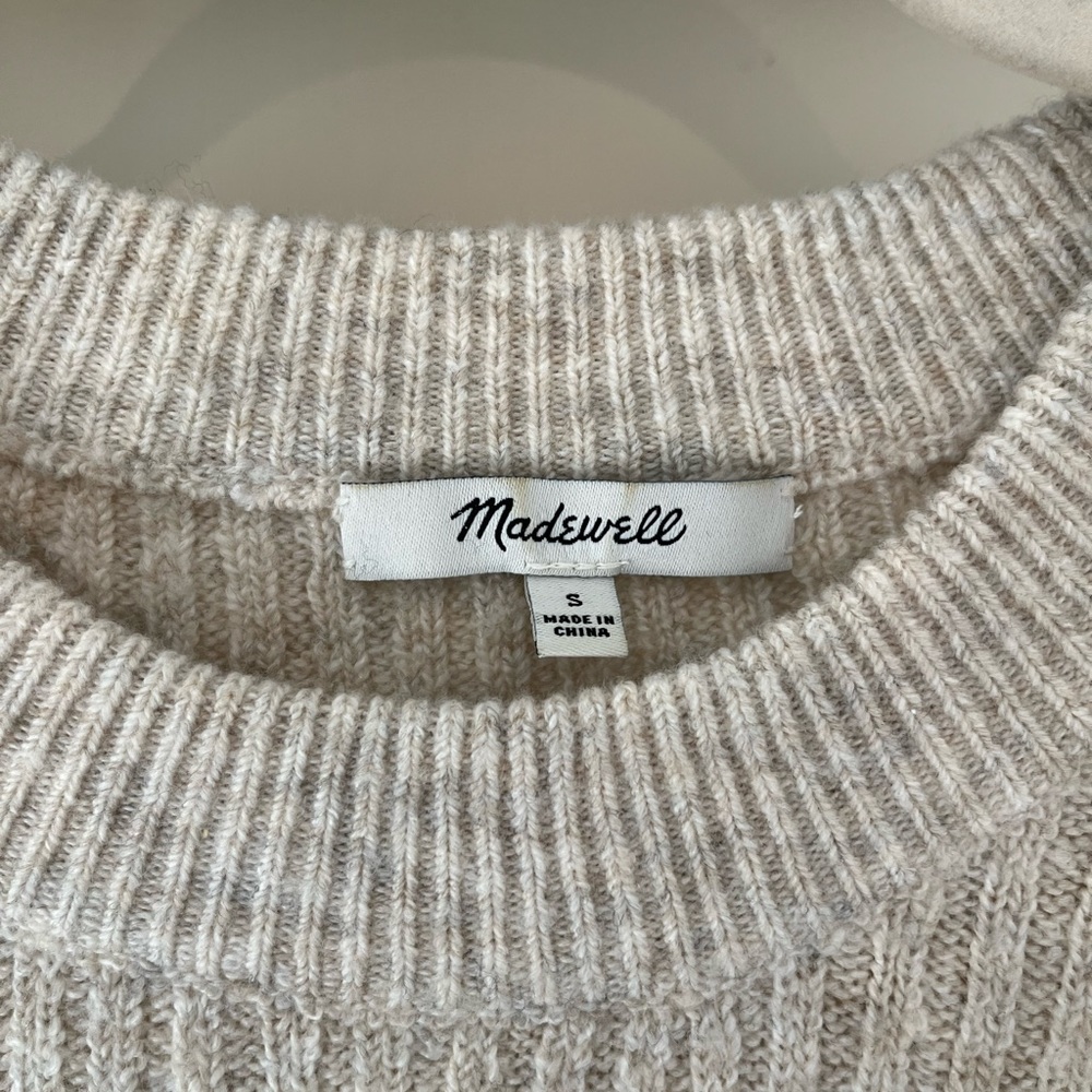 Madewell Ruffle cuff pullover Sweater - Picture 3 of 3